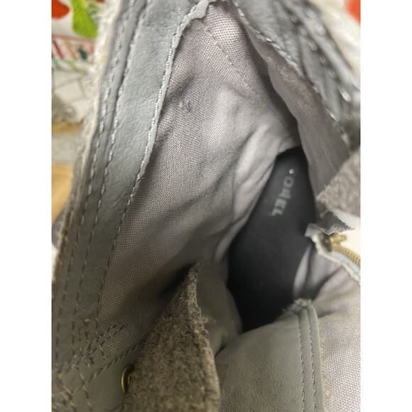 Sorel Major Carly Women's Major Combat Boots 6.5 Felt, Zip & Lace Up, Brown - Picture 10 of 11